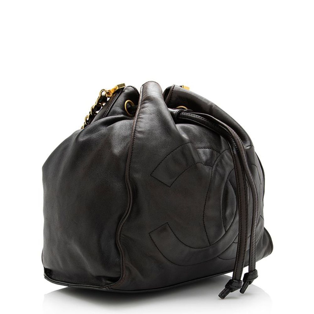 Chanel Vintage Lambskin Timeless CC Drawstring Bucket Bag - Picture 2 of 15